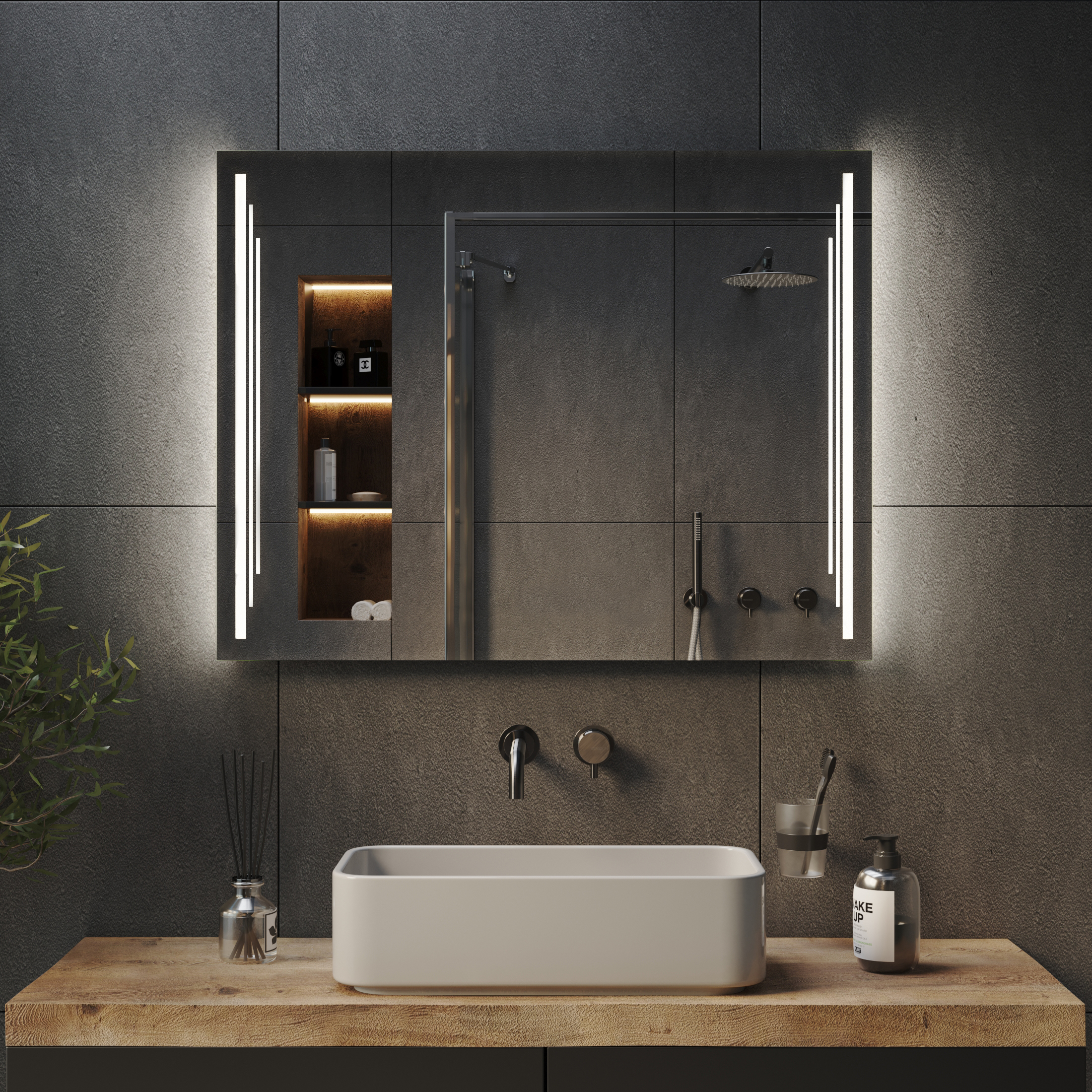 Зеркало с подсветкой EcoLine Ambilight - фото 4