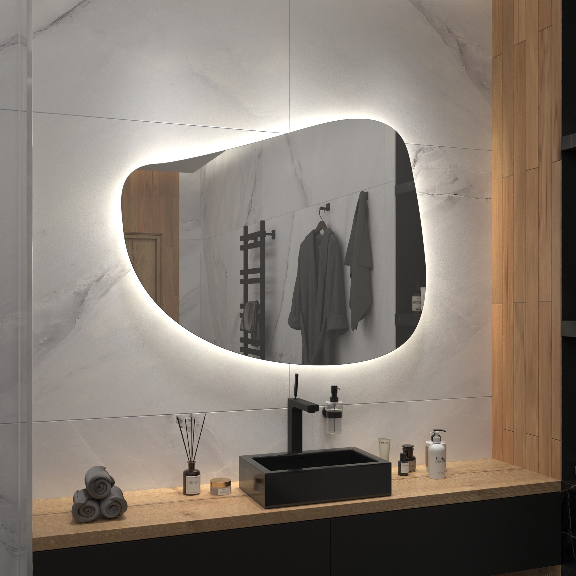 Зеркало с подсветкой Stone-22 - фото 5