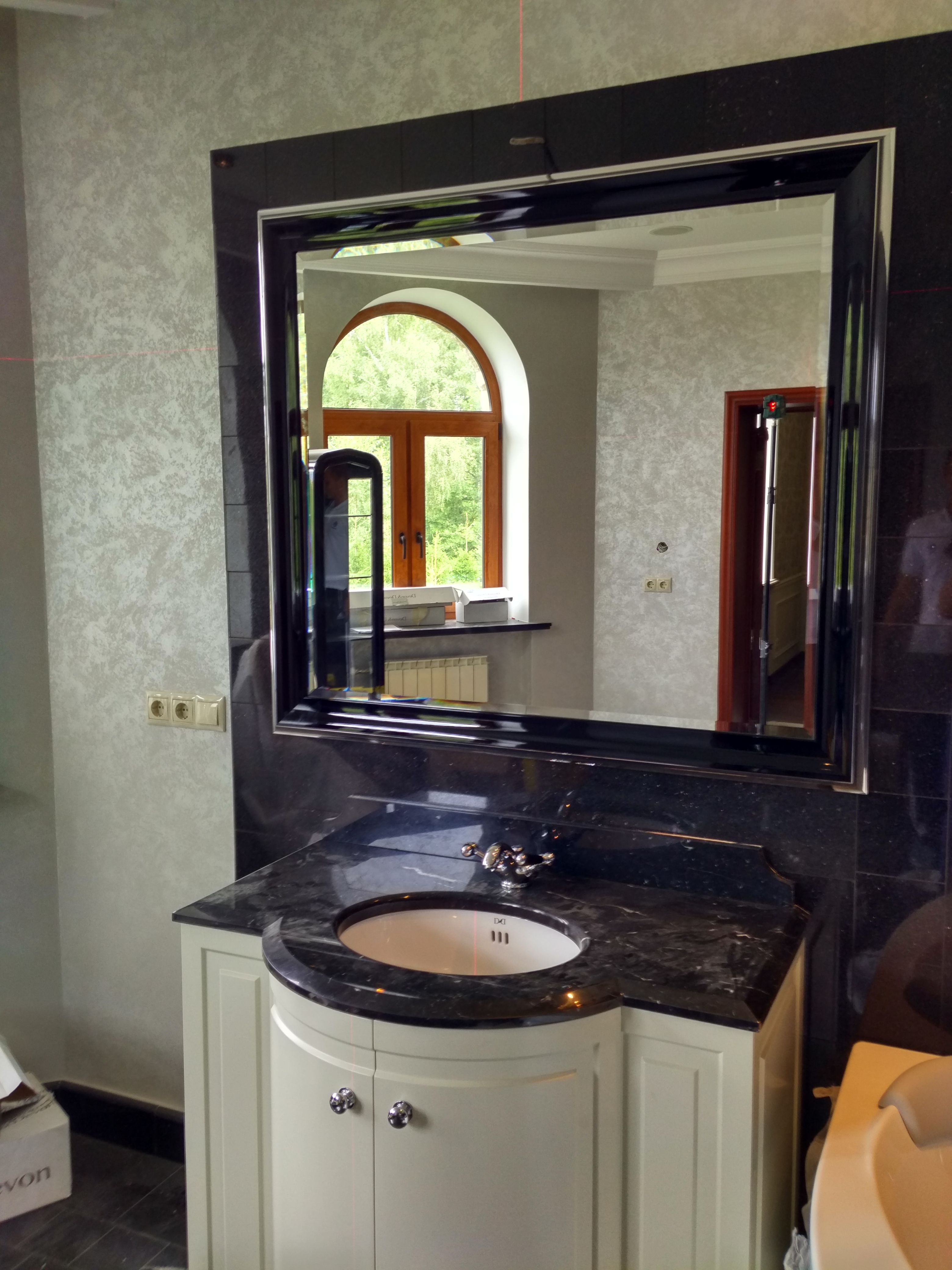 Зеркало "Вентура" черный хром - фото 3