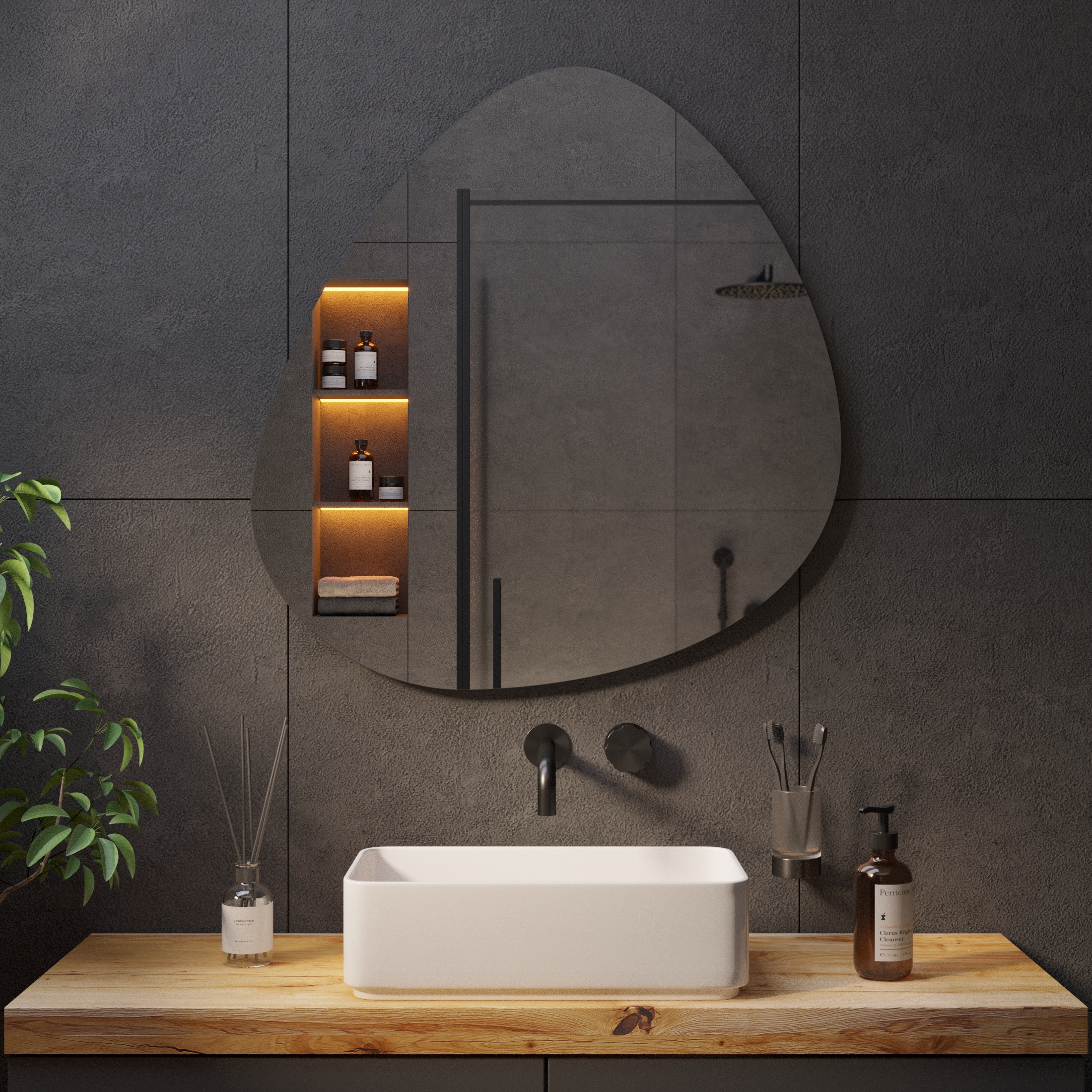 Зеркало с подсветкой Stone-11 - фото 2