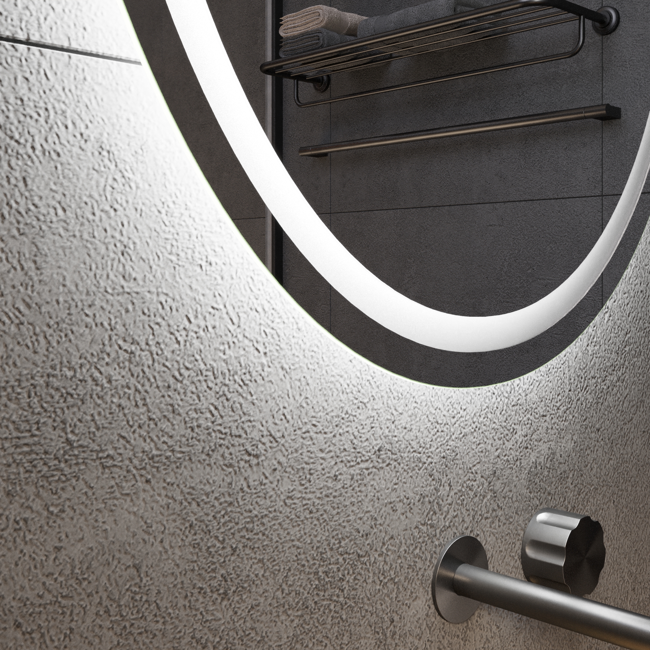 Овальное зеркало с подсветкой Mideon Ambilight - фото 2