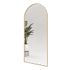 Арочное зеркало в золотой металлической раме ARKIS 180 см