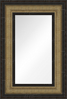 Зеркало "Лерос" Коричневая с золотом