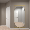 Прямоугольное зеркало в золотой металлической раме KVADEN XL 200 см