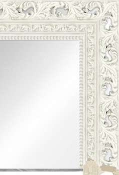 Зеркало "Орландо" Белая с серебром