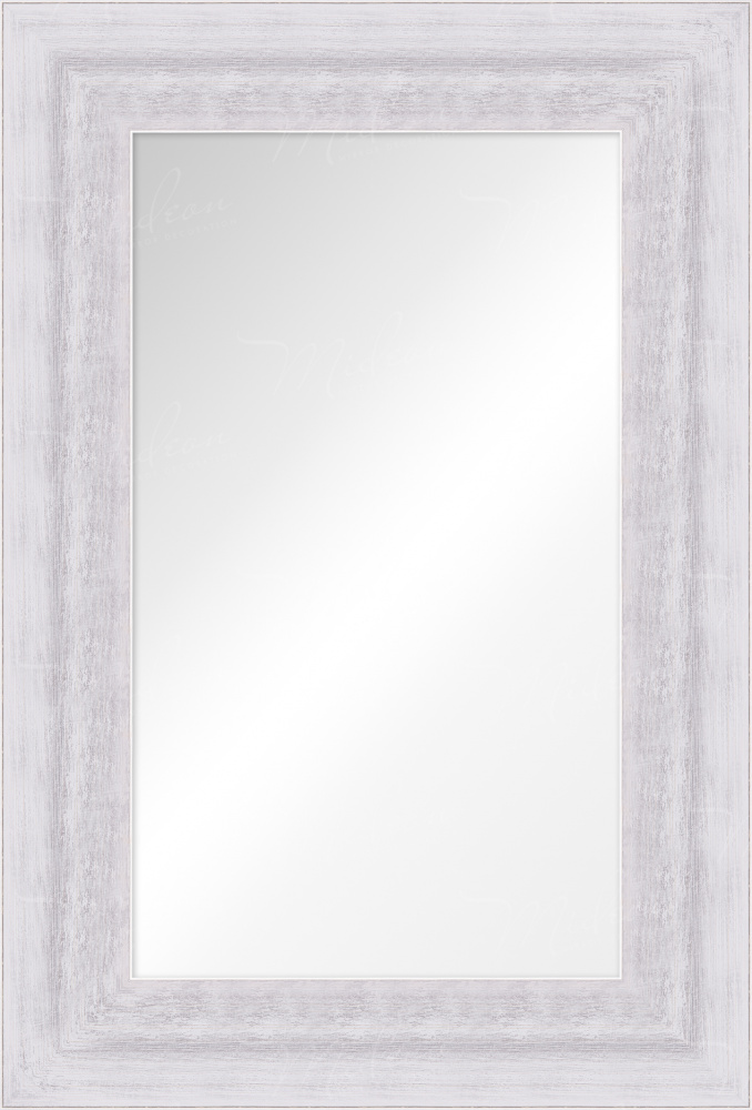 Зеркало "Мелита" белая с серебром