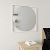 Круглое зеркало в белой металлической раме KVADRUM M 78 см