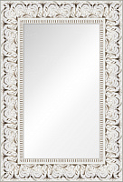Зеркало в раме "Астус"  Белая с Серебром - 75 х 115 см.