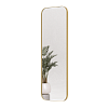 Прямоугольное зеркало в золотой металлической раме KUVINO M 150 см