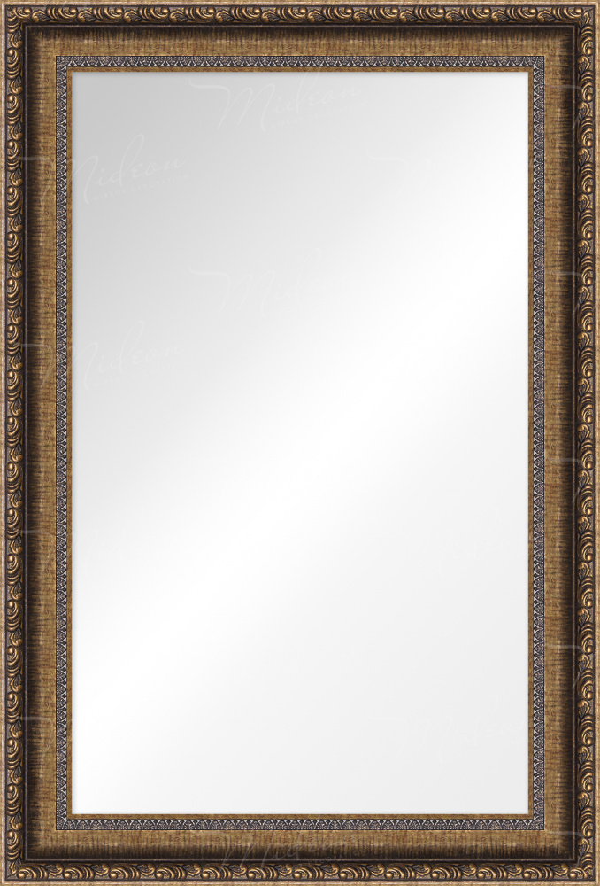 Зеркало "Лопари" состаренное золото