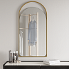 Арочное зеркало в золотой металлической раме ARKELO 102 см