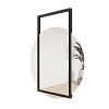 Круглое зеркало в чёрной металлической раме KRAUGS 89 см