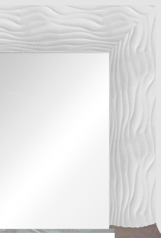Зеркало "Эмели" белая волна