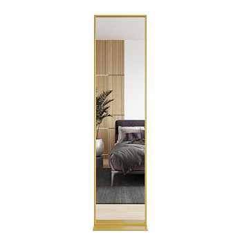 Двустороннее напольное зеркало в золотой металлической раме ZELISO-2 185 см