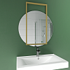 Круглое зеркало в золотой металлической раме KRAUGS 89 см