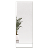 Напольное прямоугольное зеркало в чёрной металлической раме MUSCA Slim Leg XL 220 см (в тонкой раме на ножке)