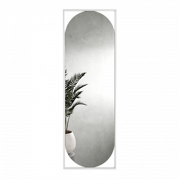 Прямоугольное зеркало в белой металлической раме KVADEN L 180 см