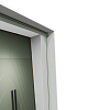 Напольное прямоугольное зеркало в белой металлической раме MUSCA Slim Leg XL 220 см (в тонкой раме на ножке)
