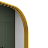 Прямоугольное зеркало в золотой металлической раме KUVINO L 180 см