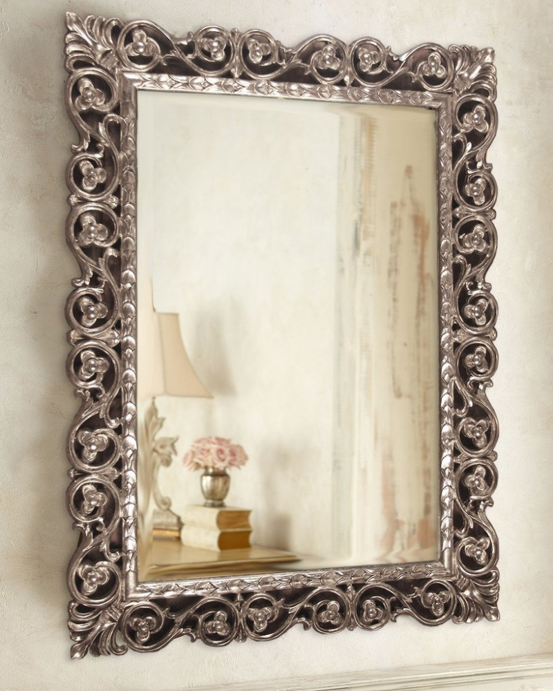 Зеркало в раме "Бергамо" Florentine Silver/19