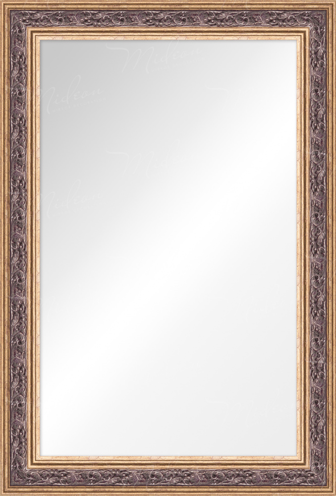 Зеркало "Мона" золото с серебром