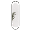 Овальное зеркало в черной металлической раме EVELIX L 178 см