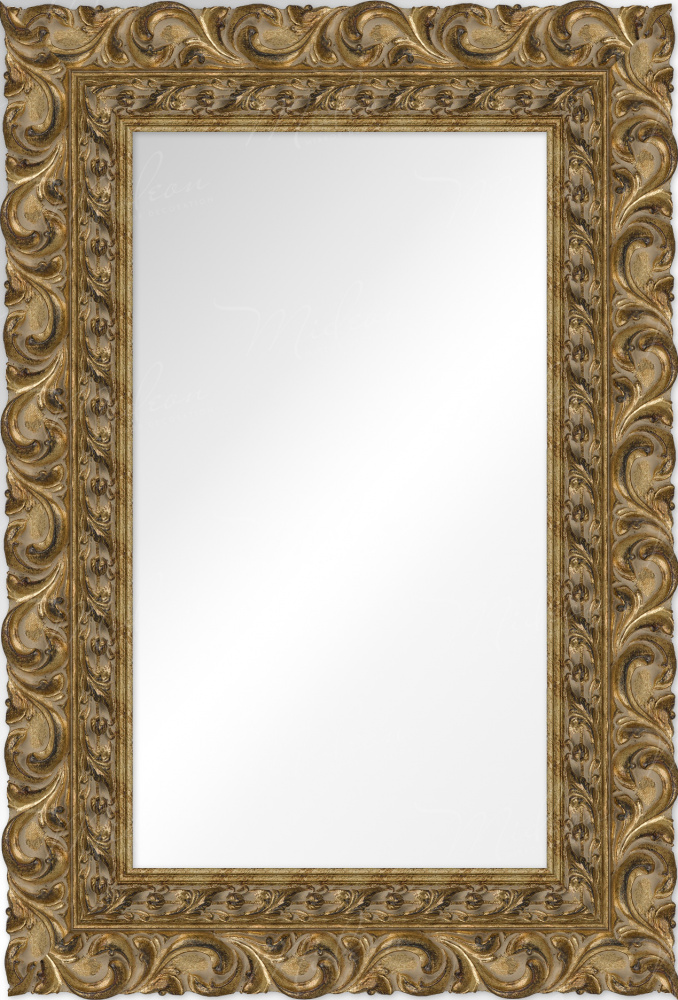 Зеркало "Ирис" темное золото