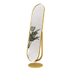 Напольное поворотное зеркало в золотой металлической раме OZEVIS 165 см