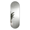 Овальное зеркало в чёрной металлической раме GLEAM L 180 см