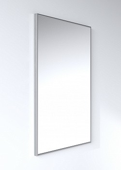 Зеркало в алюминии 01004 серебро матовый