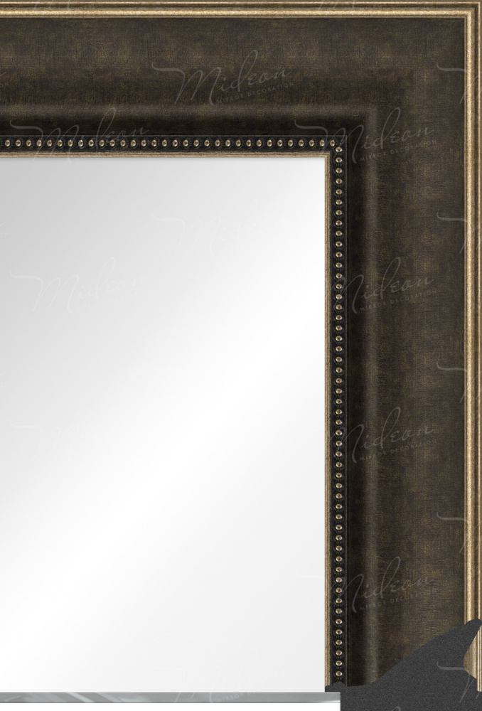 Напольное зеркало "Бартоло" коричневая с бронзой