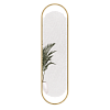 Овальное зеркало в золотой металлической рамеHARMONY L 178 см