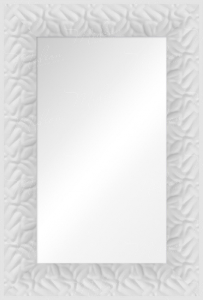 Зеркало "Эмели" белый шелк