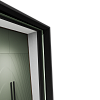 Напольное прямоугольное зеркало в чёрной металлической раме HALFEO XL Slim Leg 220 см