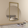 Круглое зеркало в золотой металлической раме KRAUGS 89 см