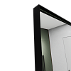 Напольное прямоугольное зеркало в чёрной металлической раме MUSCA Slim Leg XL 220 см (в тонкой раме на ножке)
