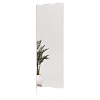 Напольное прямоугольное зеркало в белой металлической раме HALFEO XL SLIM LEG 220 см