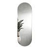 Овальное зеркало в белой металлической раме NOLVIS L 180 см