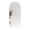 Арочное зеркало в белой металлической раме ARKIS 180 см