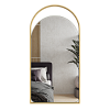 Арочное зеркало в золотой металлической раме ARKELO 102 см