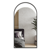 Арочное зеркало в черной металлической раме ARKELO 102 см