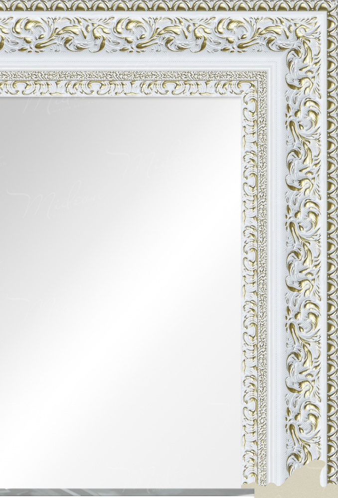 Зеркало "Селин" Белая с золотом