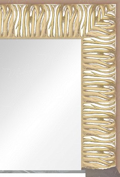 Зеркало "Эмели" волна золото