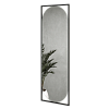 Прямоугольное зеркало в чёрной металлической раме KVADEN L 180 см