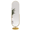 Напольное поворотное зеркало в золотой металлической раме OZEVIS 165 см