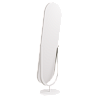 Напольное поворотное зеркало в белой металлической раме VIRGO 165 см