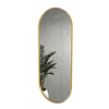 Овальное зеркало в золотой металлической раме NOLVIS M 136 см