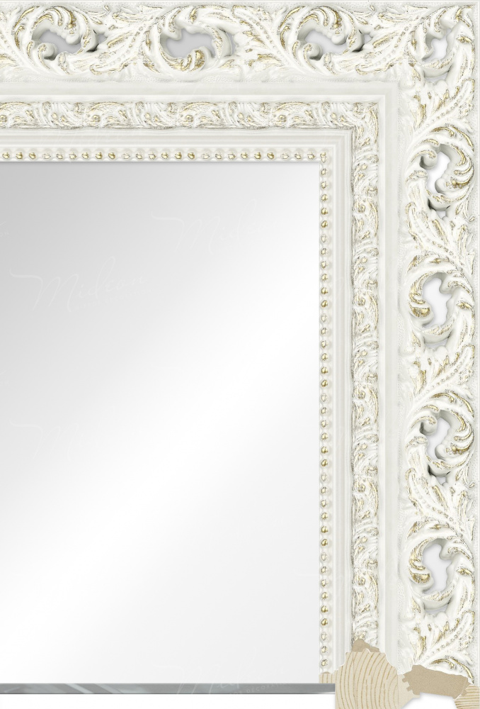 Зеркало "Орландо" Белая с золотом