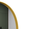 Овальное зеркало в золотой металлической раме NOLVIS M 136 см