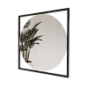 Круглое зеркало в чёрной металлической раме KVADRUM M 78 см